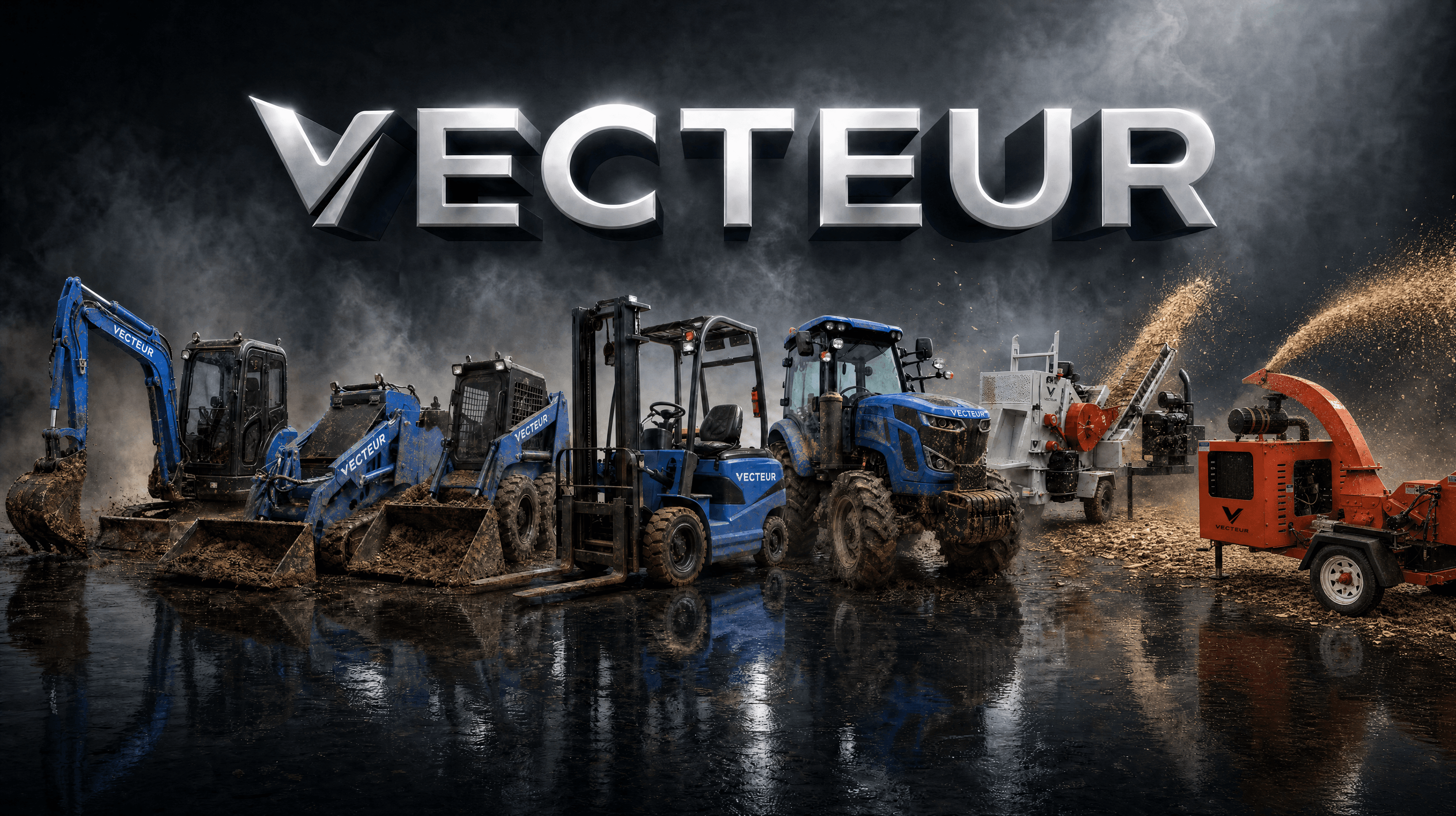 Linha Vecteur de máquinas industriais importadas